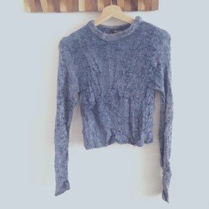 Vintage fluffy blue sweater (XS or S)